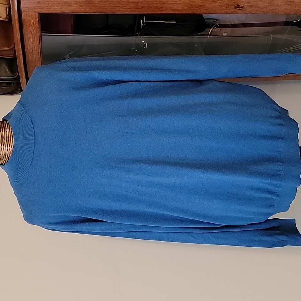 Paul Fredrick Silk Cotton & Cashmere Mock Neck Sweater  BinV